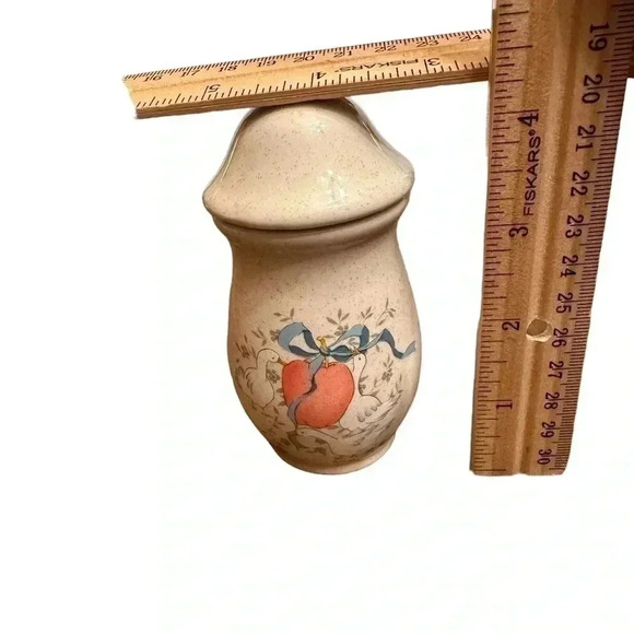 International China Marmalade Vintage Geese Fruit Ribbon Spice Jars Set of 4 - Picture 12 of 17